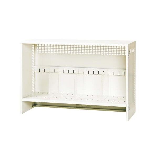 670x245x450mm机上ラック 670(W)×245(D)×450(H)mm 本体:ウォームホワイト､仕切板:透明 EA954HL-21