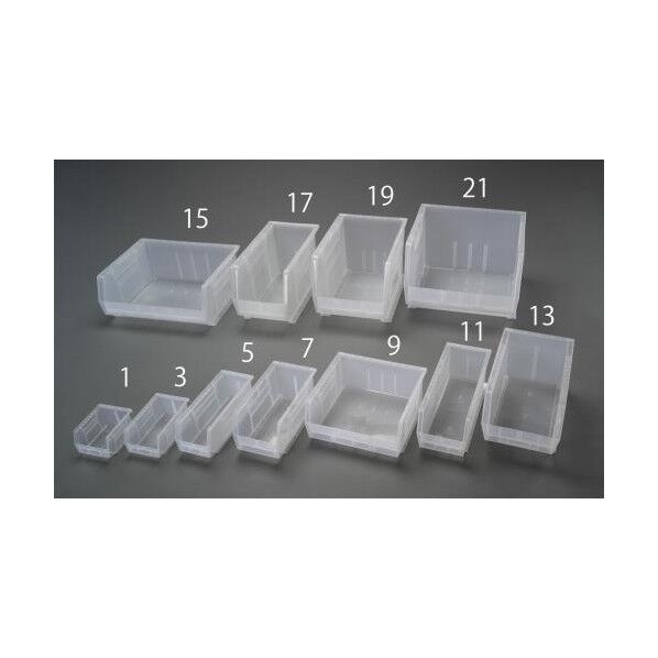 105x187x75mmパーツトレー重ね型/クリア EA661DA-3 1