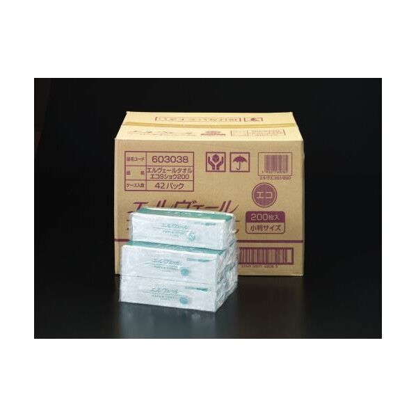 170x220mmペーパータオル42パック/1箱 EA929AE-7BA 1