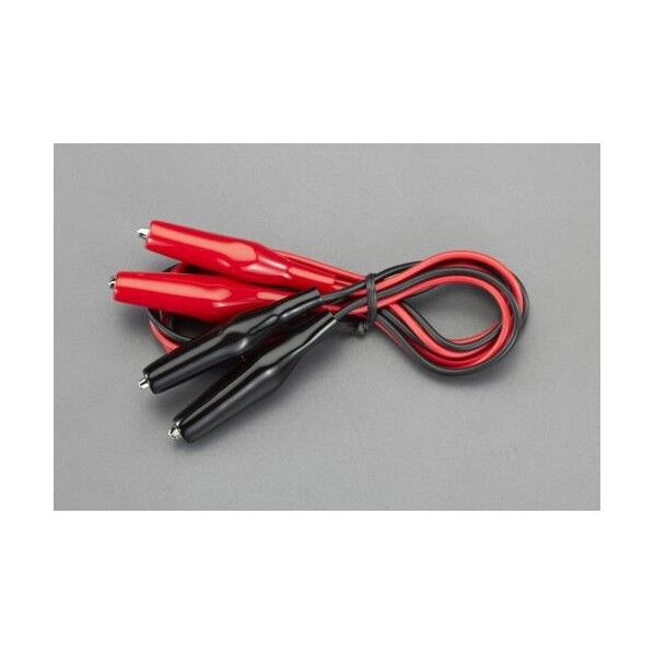 1000mm/0.5mm2テストリード両端クリップ/2本