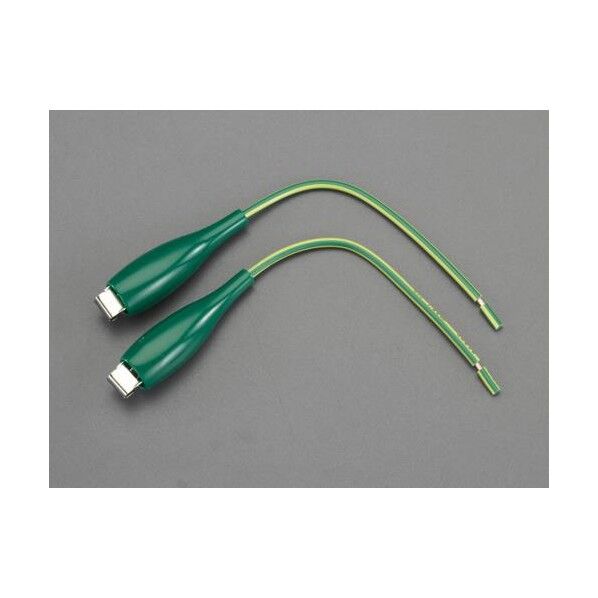 150mm/5Aテストリード片側バッテリークリップ