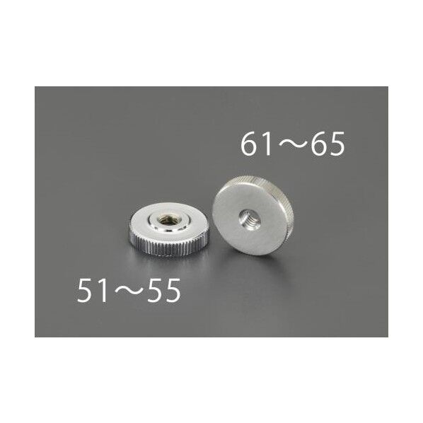 M4x4mmローレットナットスチール製