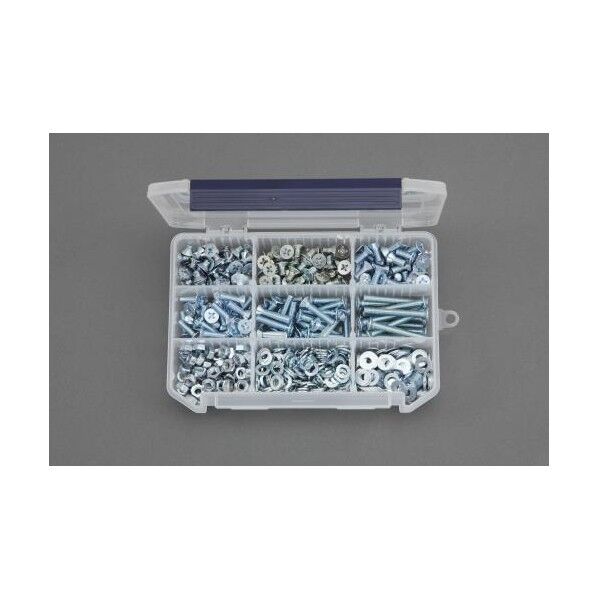 M6皿頭小ねじ・ナット・ワッシャーセットユニクロメッキ