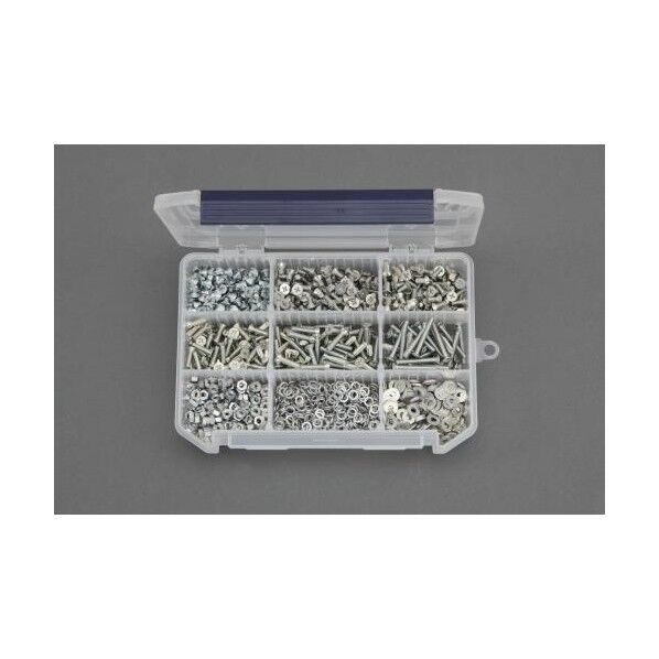 M4皿頭小ねじ・ナット・ワッシャーセット三価クロメート EA949AF-66 1