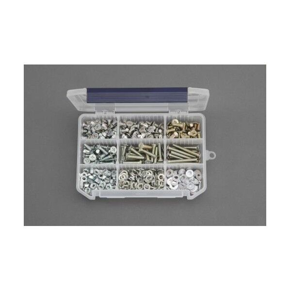 M6皿頭小ねじ・ナット・ワッシャーセット三価クロメート EA949AF-68 1