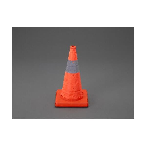 241x241x457mmカラーコーンLED付/伸縮式 EA983FT-200 1