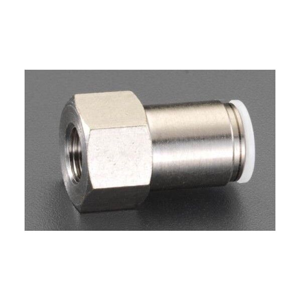 Rc 1/4'x10mm ユニオン(雌ねじ/真鍮製)