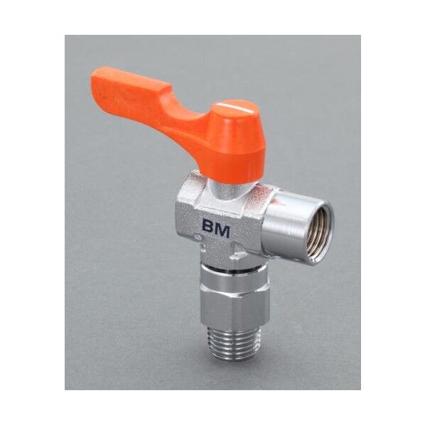 R 1/4'xG 1/4' ミニボールバルブ(スイベル式)