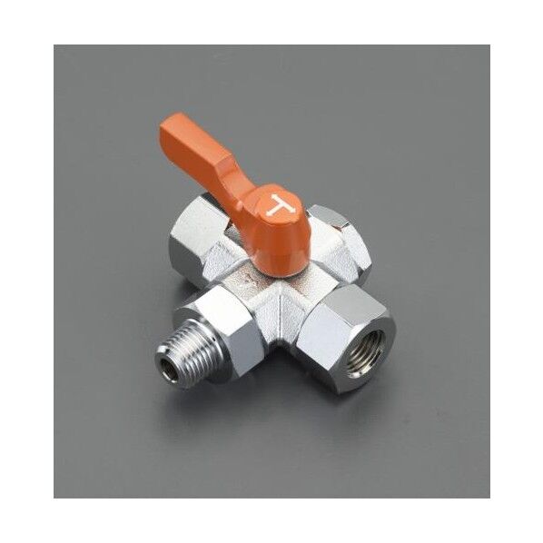 R1/4'xRc1/4' 三方四面ミニボールバルブ EA425BZ-102 1