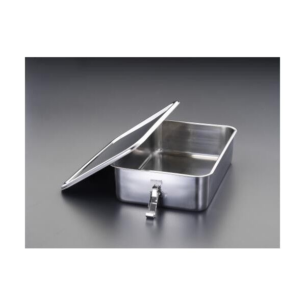 330x230x85mm コンテナ(フック付/ステンレス製)