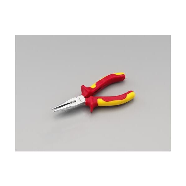 160mm 絶縁ロングノーズプライヤー EA537SM-1 1