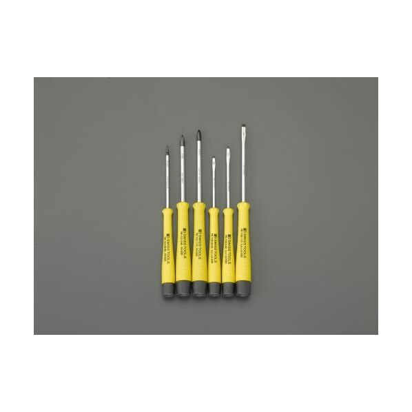 6本組 [+ -]ドライバー(精密用/ESD) EA552AJ 1
