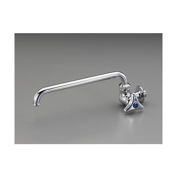 長パイプ横型自在水栓