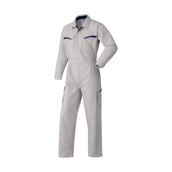 -BI 防臭消臭抗菌つなぎ服 Sサイズ シルバ-グレ- 8900-SG-S 1点