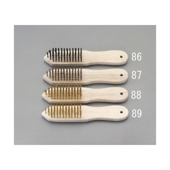 5行ワイヤーブラシ［真鍮メッキ線］