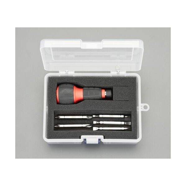 65mm [+ -]ドライバーセット(差替式・ラチェット式) EA564AL-1 1