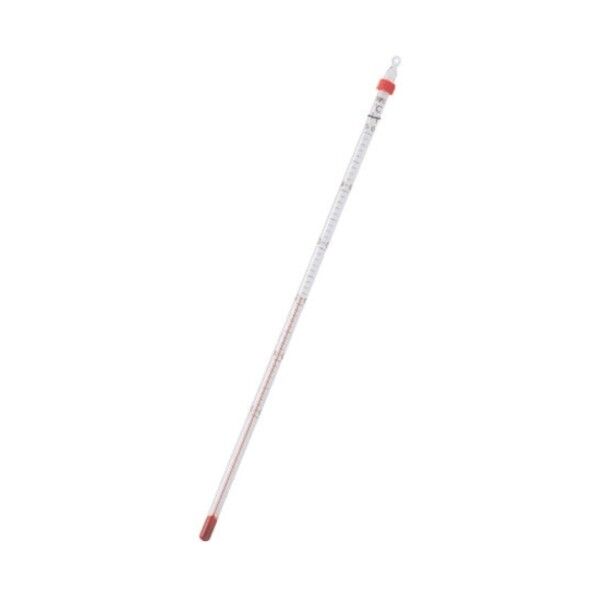 赤液棒状温度計0~+50℃ 1-610-13 1点