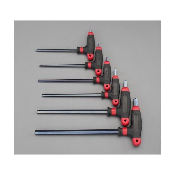 6本組 [Hexagon]T型レンチ(レスキュー) EA573VZ 1