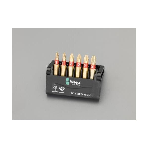 6本組  [+]ドライバービット(ダイヤモンド付) EA611A-65 1