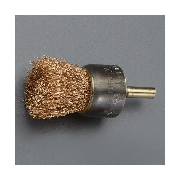 25mm/6.35mm 軸付ワイヤーブラシ(ノンスパーキング) EA642KE-201