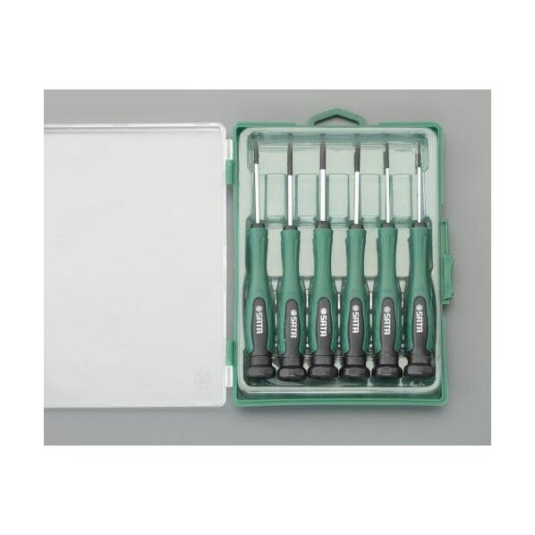 6本組 (+ -)精密ドライバー EA683SP 1