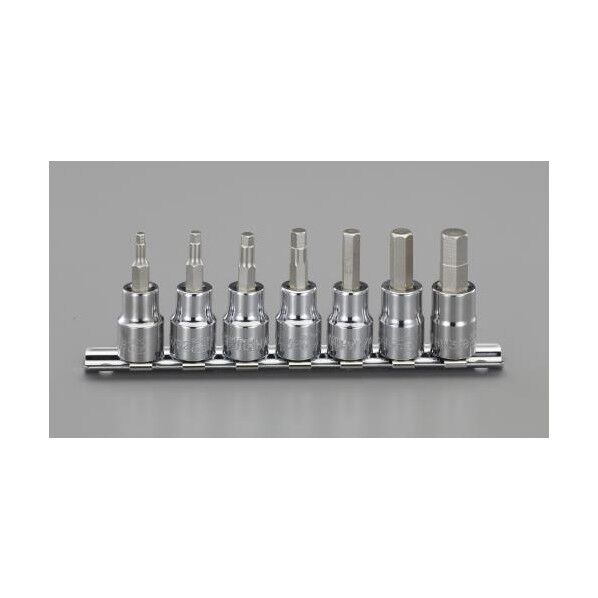 3/8'sq [Hex]ビットソケットセット(インチ) EA687BM-150 1