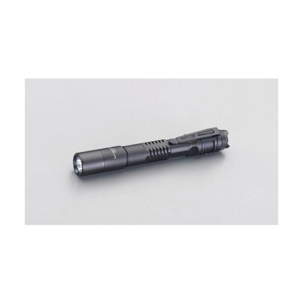 [単3x2本] フラッシュライト/LED(充電池セット/黒)