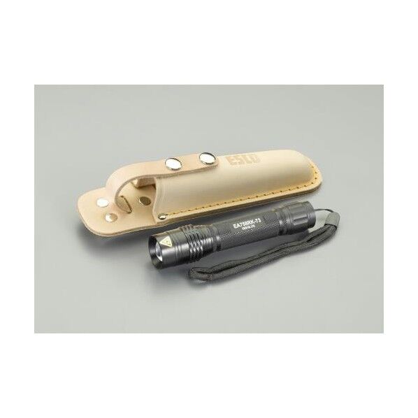 [CR123Ax2本] フラッシュライト/LED(黒/革ホルスター付) EA758RK-173A 1