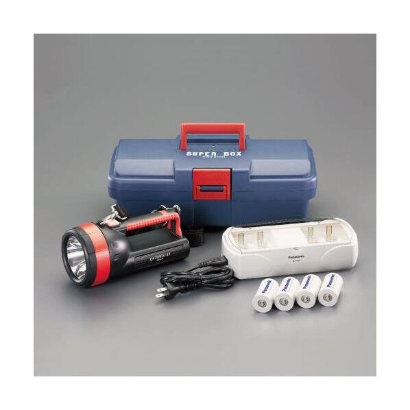 [単1x4本] フラッシュライト/LED(充電池セット) EA758RX-741 1