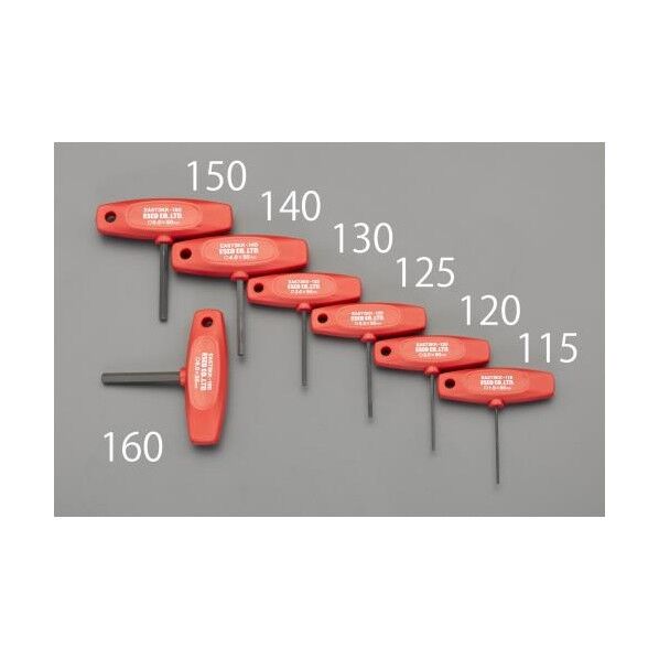 エスコ 1.5x 50mm [Hexagon]T型ドライバー EA573KK-115...