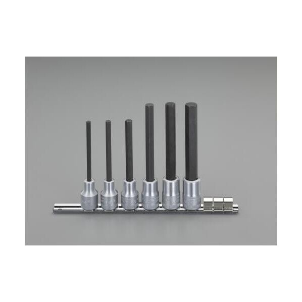 1/2'sq/6個組 [Hex]ロングビットソケット