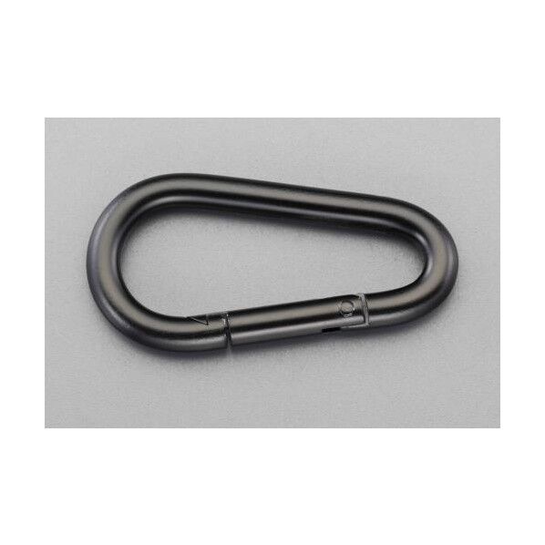 60x 8.0mm スナップフック(スチール製/黒) EA638JP-102
