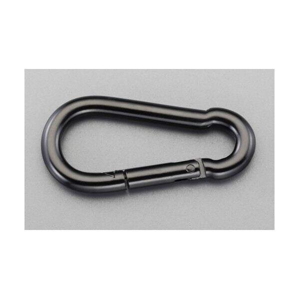 51x 6.4mm スナップフック(スチール製/黒)