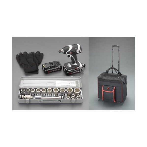 DC  18V(1/2'DR) インパクトレンチセット(充電式) EA813PD-111 1