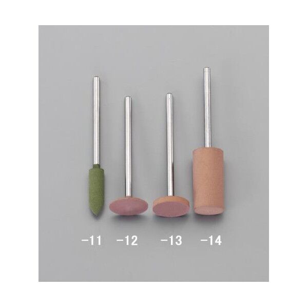 12x 3mm 軸付ゴム砥石(2.34mm軸) EA819ED-12