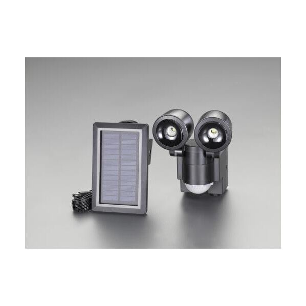 2灯 LEDセンサーライト(ソーラー充電式) EA864CB-44B 1