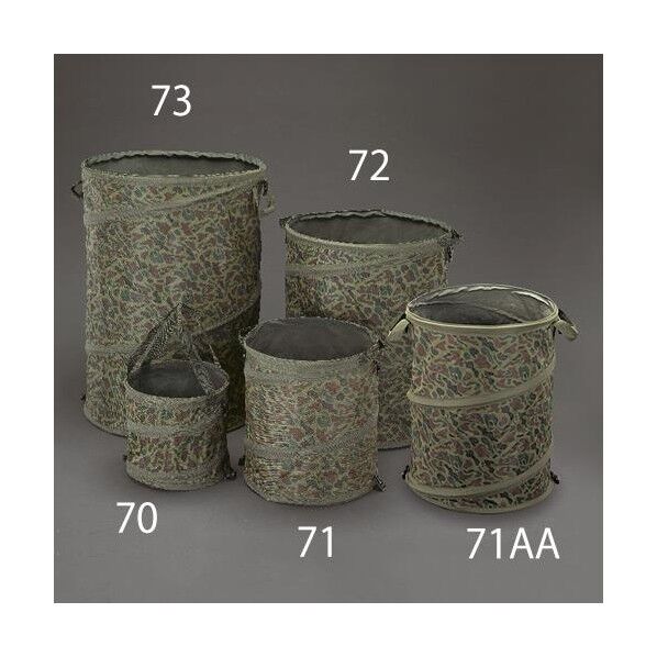 φ300x300mm/ 21L 雑納バケツ(折畳式/迷彩)