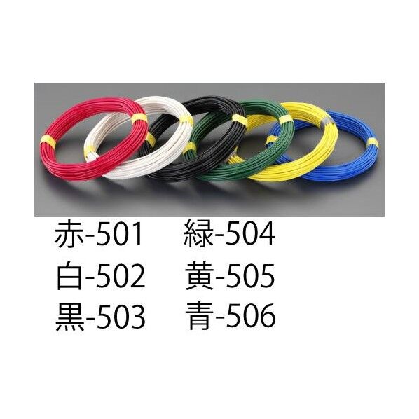 1.6mmx 20m IV電線(単線/黄)