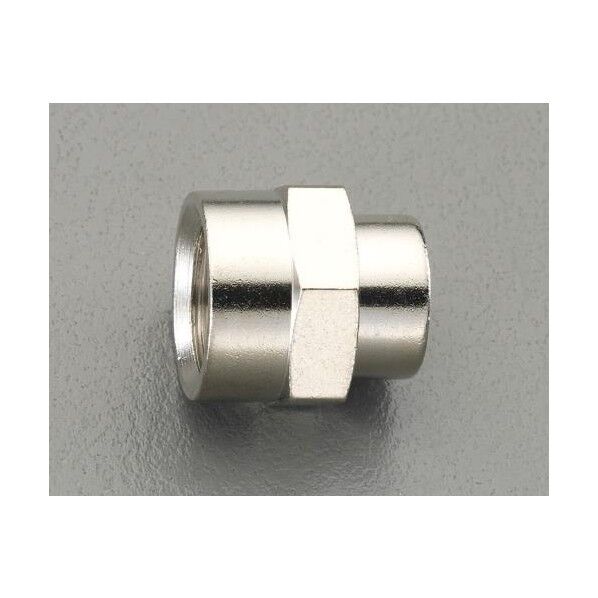 異径中間ソケット(真鍮製) G1/8 ×G1/4 EA141CE-12