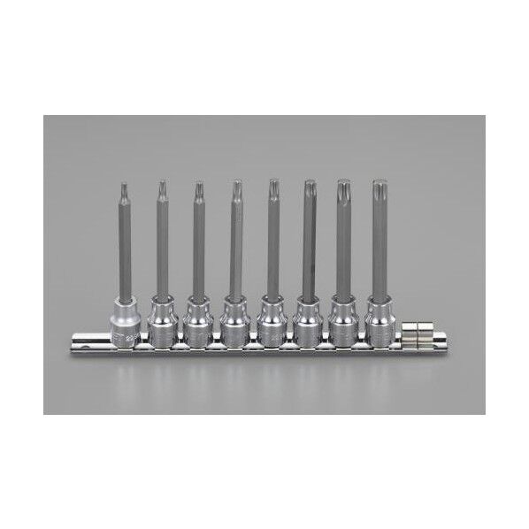 3/8'sq/8個組 [Hexlobe]ロングビットソケット