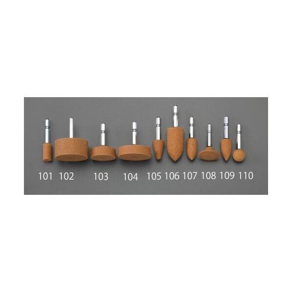 50x25mm/6角軸 軸付砥石(ストレート/WA)