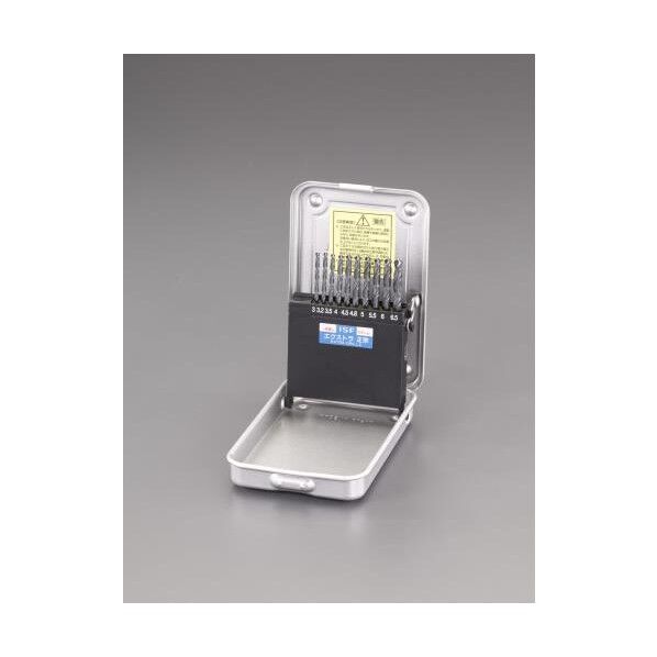 3.0-6.5mm/10本組 ストレートドリル(HSS) EA824B-10 1