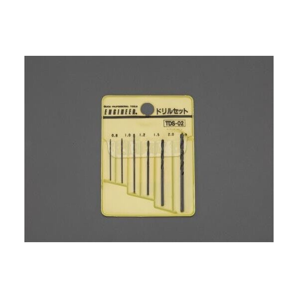 0.8- 2.5mm/6本組 精密ドリル EA824CM-6 1