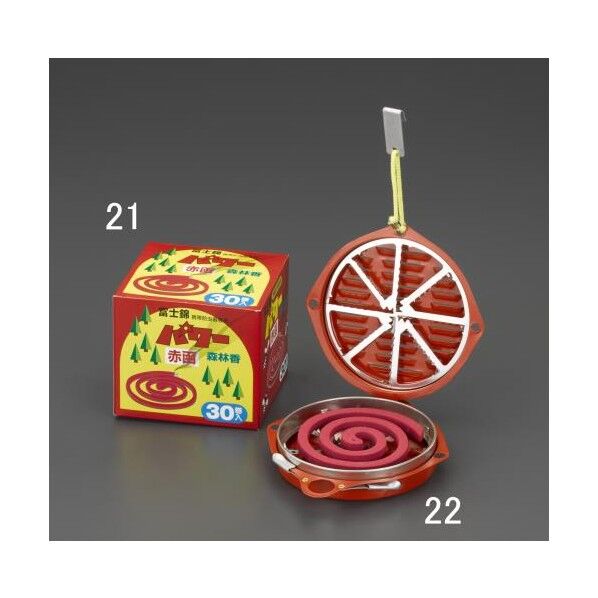 虫除け線香(パワー森林香/30巻) EA941B-21 1