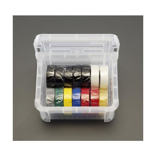 ビニールテープセット(8色-14巻/ケース入) 19mmx10m EA944NP-214 1