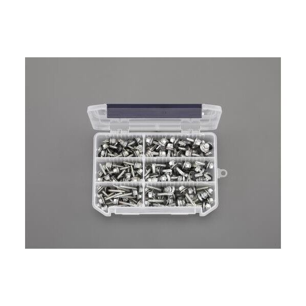 ピアスビスセット(六角頭シール付/鉄三価クロメート EA949AM-54 1