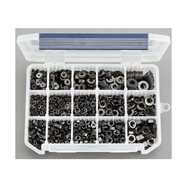 M3-M8 六角ナット･ワッシャーセット(ステンレス/黒色)