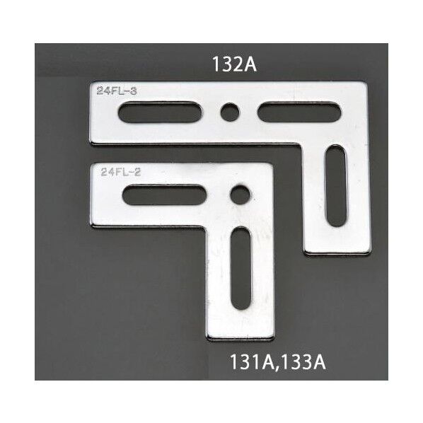 24x 65x65mm L型連結金具(スチール製)