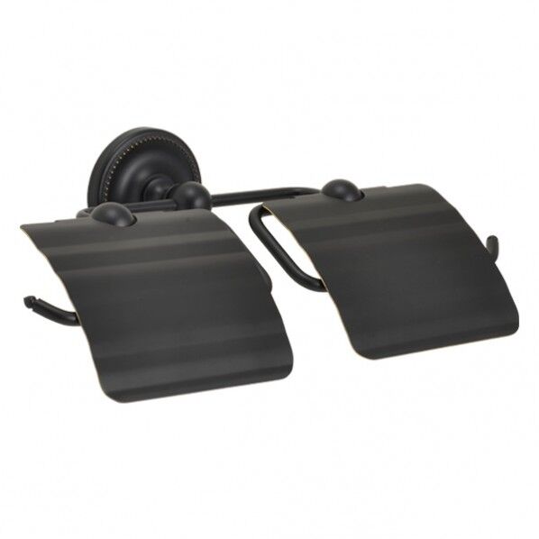 トイレットペーパーホルダー TPH PB W BK 黒色 幅315×高さ128×奥行155mm 640461(264-64461) 1個