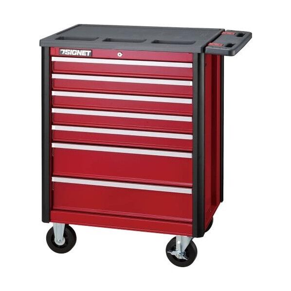 830x482x976mm/ 7段 ツールワゴン(赤) EA957S-8 1